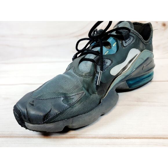 Nike AirMax Infinity 2 Men's Green & Black Athletic Running Sneakers Size 9.5 - Picture 16 of 16